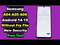Samsung A04-A05-A06 FRP Bypass Android 14-15 Without Frp File | Samsung A05-A06 FRP Android 15