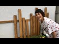 【DIY主婦】雑草まみれの花壇をイメージチェンジ〜壁に木材を打ち付ける&ステン…