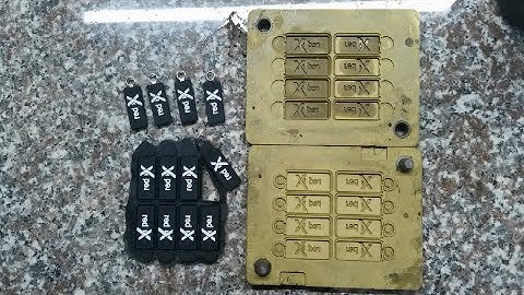 Customized pvc soft zipper puller making machinery for 3d keychain