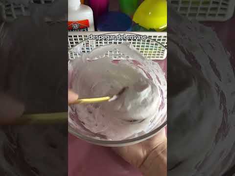 Como hacer slime esponjoso ☁️ #shorts
