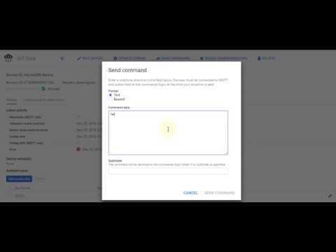 Google Cloud IOT Core: Demo with ESP32 #1