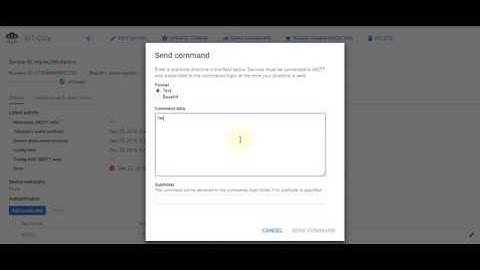 Google Cloud IOT Core: Demo with ESP32 #1