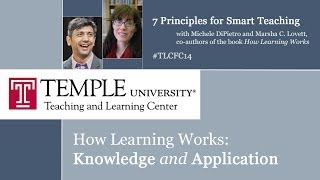 #TLCFC14 "How Learning Works: Knowledge and Application," by Dr. Marsha Lovett