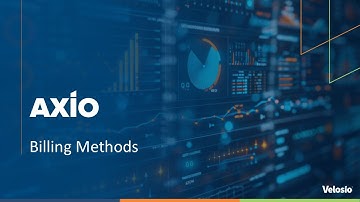 AXIO - Billing Methods in Dynamics 365 Finance
