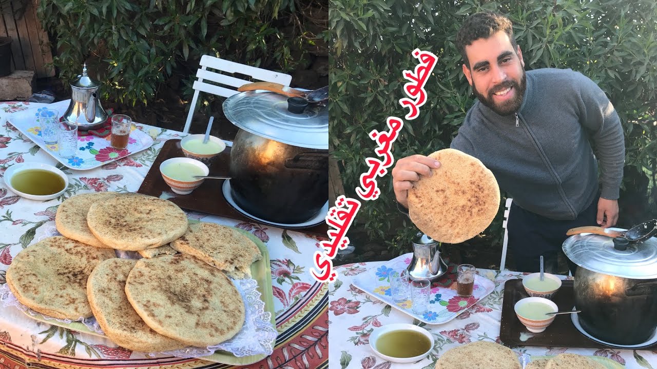 فطور عروبي بلدي بطبوط بالخميرة بلديةعلى يد دكالي سيمو  كلشي دايزو الكلام دق دق واش كاين شي فطور