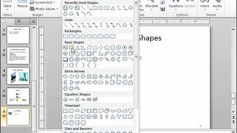 PowerPoint 2010 Tutorial Inserting Shapes MicrosoftTraining Lesson 11.1