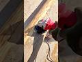 Smoothing and Cleaning the Surface of Old Wooden Beams Using a Grinder #shorts