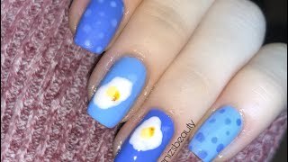 Bimde Satılan Ojelerle Sunny Side Uplı Puantiyeli Basit Nailart🤗💅