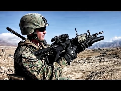 Firing The M203 Grenade Launcher With M4 Carbine