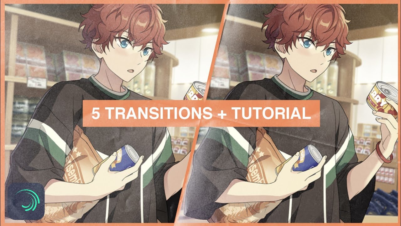 5 transitions + tutorial (w/ QR codes) / alight motion - YouTube