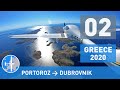 VFR Flight: Croatian Coast North to South | Greece 2020 (part 2 of 11) [4K]