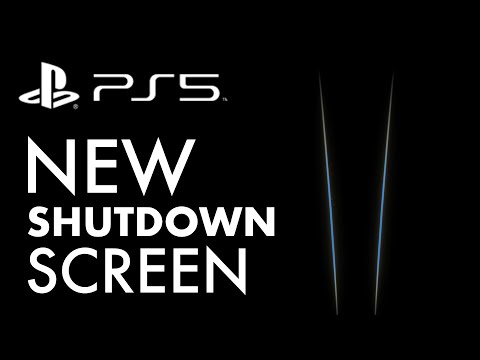 NEW PS5 SHUTDOWN SCREEN!!!