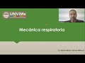 Fisiología respiratoria: Mecánica respiratoria