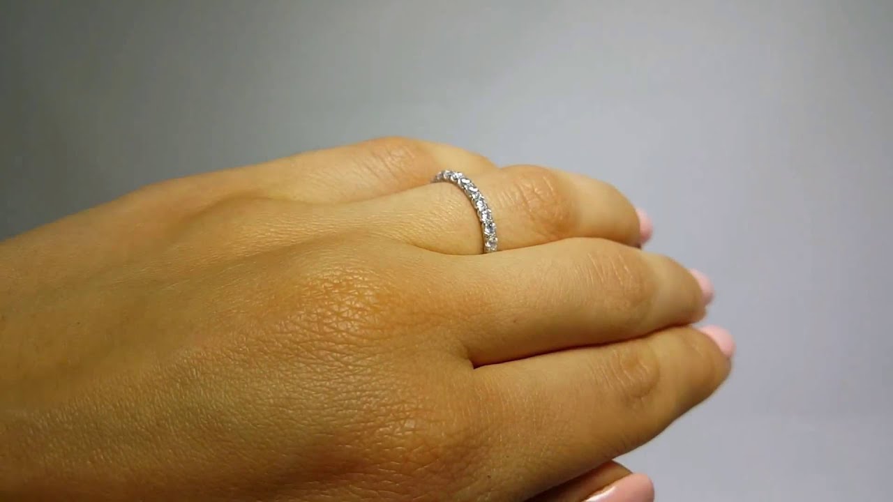 Sterling Silver CZ Eternity Band SGMR00066RH