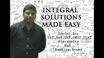 ANC way of solving Integral Solutions in less than 60 seconds( CAT,XAT,CMAT,BANK)