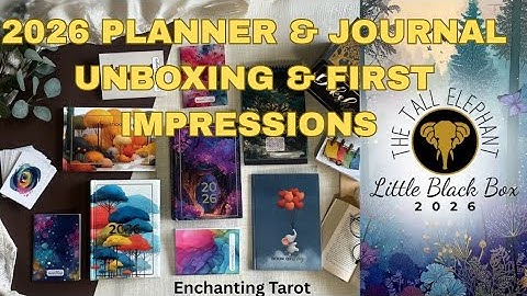 Tall Elephant Little Black Box 2026 Unboxing | Tree of Life Journal + Planner + Stickers Review 2026