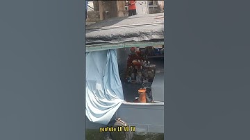 Tàu thuyền vượt cống ngăn mặn.#short.