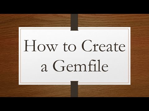 How to Create a Gemfile