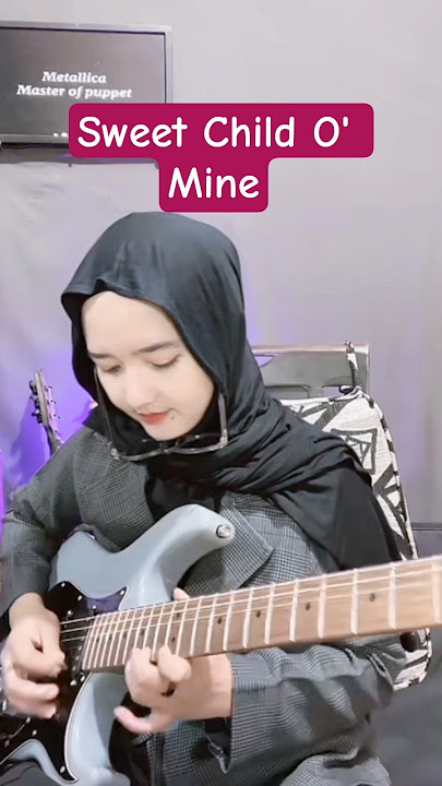 Solo Guitar Sweet Child O' Mine Cover By Ocha Gigitaran #shorts