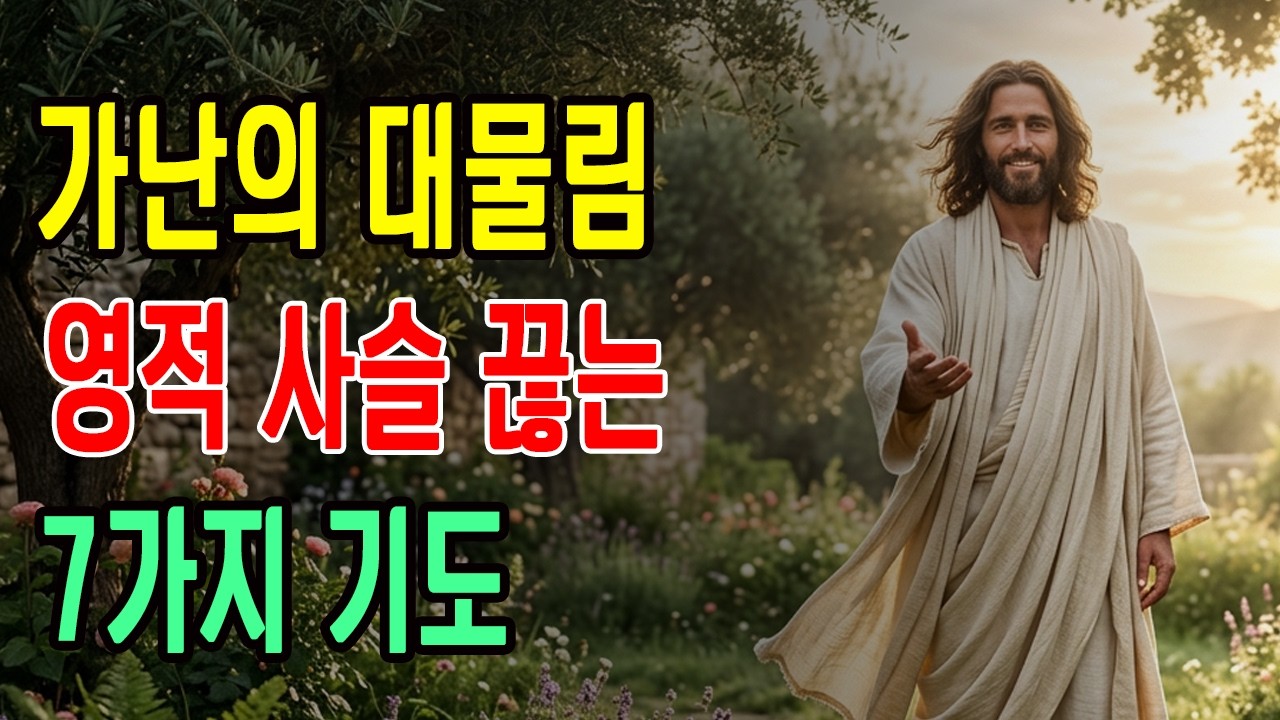 가난의 영을 끊어내는 주기도문 기도ㅣ자면서 듣는 성경ㅣ성경말씀 묵상 7가지