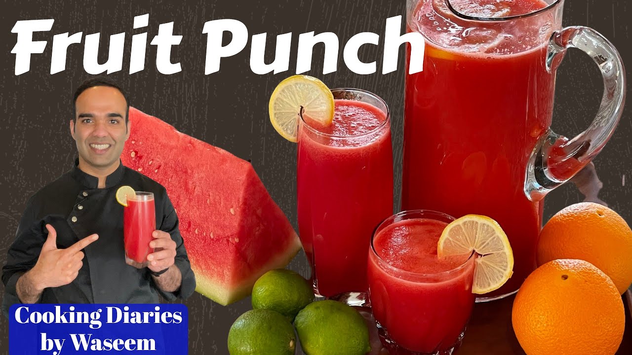 Tropical Fruit Punch Recipe No Added SUGAR All Natural Drink