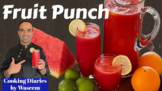 Tropical Fruit Punch Recipe | No Added SUGAR | All Natural Drink | Cooking Diaries by Waseem screenshot 5