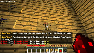 Mining Bros - Video Tutorial - SignShop