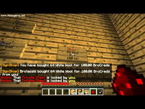 Mining Bros - Video Tutorial - SignShop