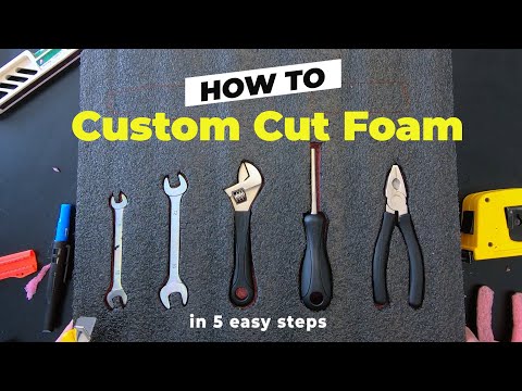 How to custom cut foam in 5 easy steps!