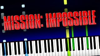 Mission Impossible - Main Theme (Lorne Balfe - Fallout) Piano Tutorial (Sheet Music + midi) cover