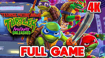 TMNT Mutants Unleashed - Full Game Walkthrough Gameplay (4K 60FPS) No Commentary