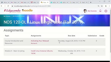 Moodle - How to Check Due Dates