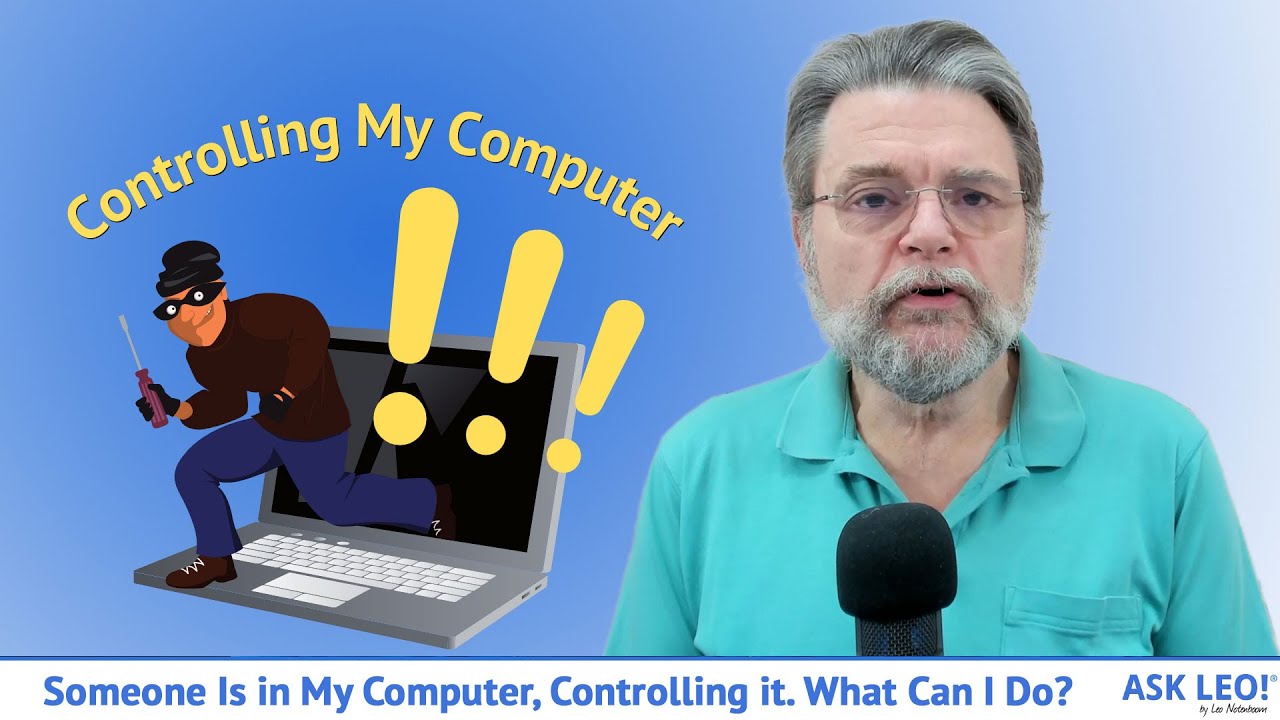 هل شخص ما يتحكم في جهاز الكمبيوتر الخاص بي؟