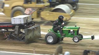 Tractor Pulling Modified Twin OEM Head Garden Tractors In Action At The Keystone Nationals