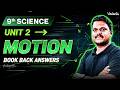 9th Science | Unit 2 Motion | Book Back Answers | TN State Board | Prakash Sir
