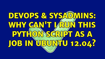DevOps & SysAdmins: Why can