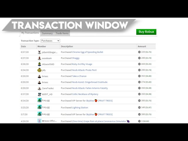 How to Check Roblox Transactions PC/Mobile/XBox [Steps] - Alvaro