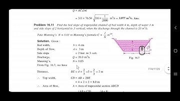KTU - CET 203 - Fluid mechanics - Module 4 - emperical formula for C and Most economical section