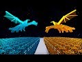 MINECRAFT DRAGON BATTLE 😮 Diamond Dragon VS Gold Dragon