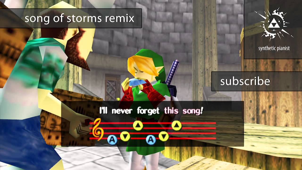 Legend of Zelda Ocarina of Time Song of Storms Dubstep Remix YouTube