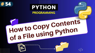 How to Copy Contents From a File to Another File Using Python ? Python Tutorial Part - 54