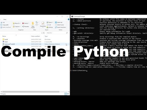 Compile Python Code [ .py to .c to .pyd ][ EXECUTABLE ][ Windows ][ Cython ]