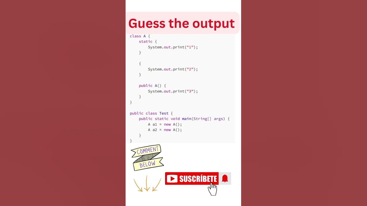 Day 12 | Guess the output | Java Interview Questions | #corejava #java ...