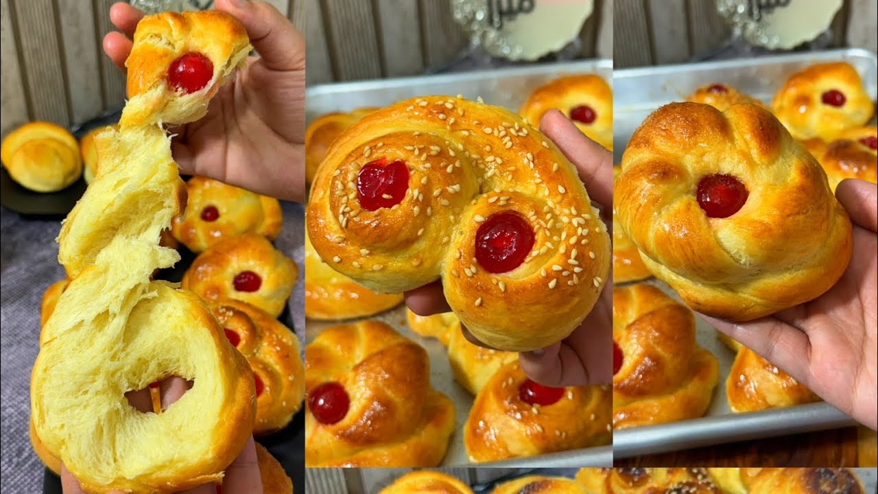 البريوش بعجينه قطنيه رهيبه ولا أروع 🫰👌بدون محسن عجينه ولا زبدة توريق