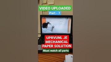 #shorts UPRVUNL JE Previous Year Paper Solution | UPRVUNL Mechanical JE Paper | UPRVUNL JE 2021