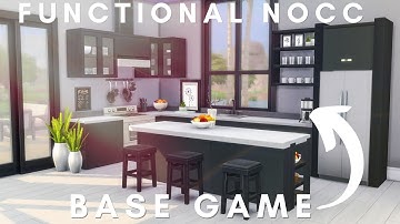 BASE GAME KITCHEN IDEAS | NO CC OR MODS | Sims 4 Building Tutorial