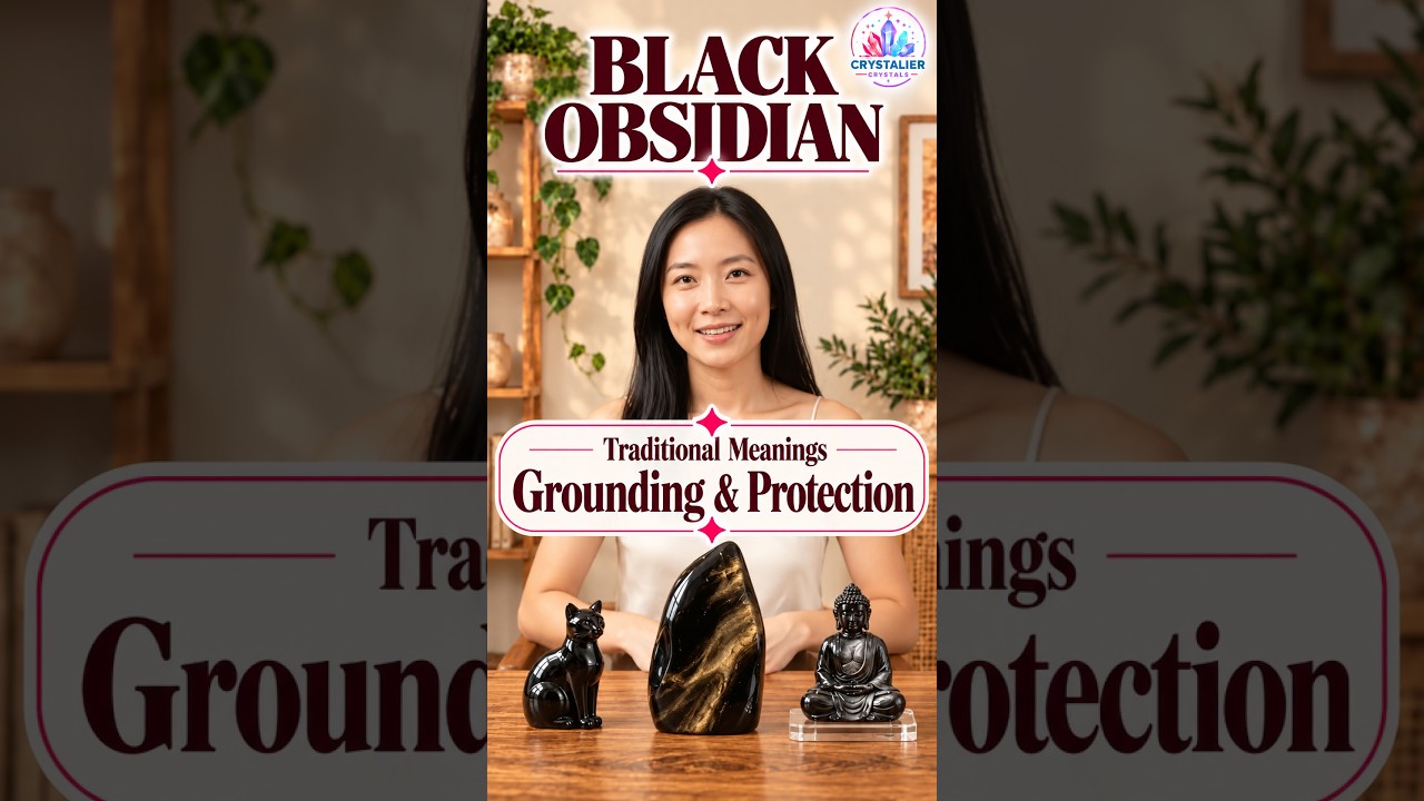 Jill presenting Black Obsidian Meaning: Grounding Symbolism and Buying Tips