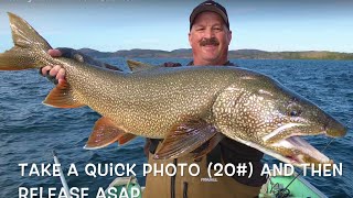 Fishing A Bluff Wall For A 20lb Trout: Keeping it in the BBZ.