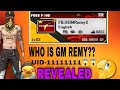 Freefire first id  who is gm remy  uid11111111 mummy eva mummyevaofficial gmremy