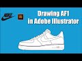 NIKE AF1 | ADOBE ILLUSTRATOR SNEAKER DRAWING TUTORIAL IN REAL TIME  🖥👟